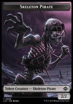 Skeleton Pirate Token (Black 2/2)⁣ - The Lost Caverns of Ixalan: Tokens⁣ (Token)⁣ [T08]