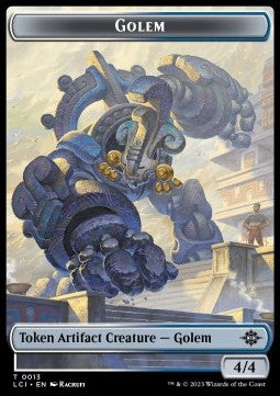 Golem Token (Artifact 4/4)⁣ - The Lost Caverns of Ixalan: Tokens⁣ (Token)⁣ [T13]