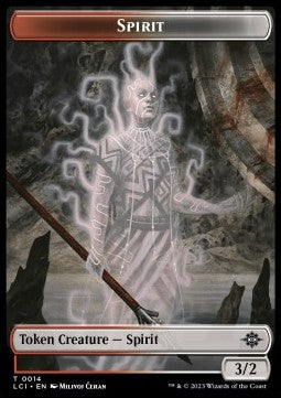 Spirit Token (Red and White 3/2)⁣ - The Lost Caverns of Ixalan: Tokens⁣ (Token)⁣ [T14]