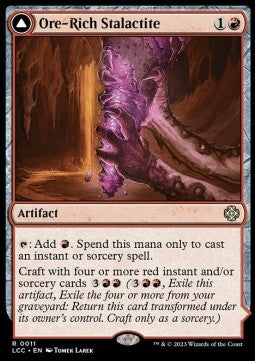 Ore-Rich Stalactite // Cosmium Catalyst⁣ - Commander: The Lost Caverns of Ixalan⁣ (Rare)⁣ [11]