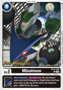 Missimon (BT14-005) (V.1)⁣ - Promos: Blast Ace⁣ (Uncommon)⁣ [BT14-005]