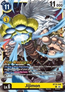 Jijimon (BT14-040)⁣ - Promos: Blast Ace⁣ (Uncommon)⁣ [BT14-040]