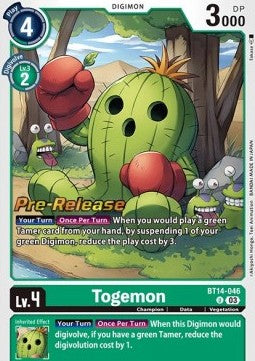 Togemon (BT14-046)⁣ - Promos: Blast Ace⁣ (Uncommon)⁣ [BT14-046]