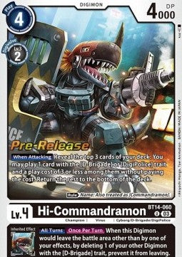 Hi-Commandramon (BT14-060)⁣ - Promos: Blast Ace⁣ (Uncommon)⁣ [BT14-060]