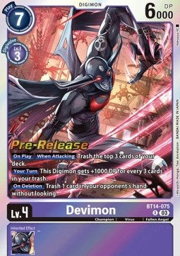 Devimon (BT14-075)⁣ - Promos: Blast Ace⁣ (Rare)⁣ [BT14-075]