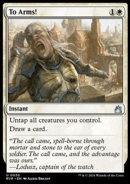 To Arms!⁣ - Ravnica Remastered⁣ (Uncommon)⁣ [30]