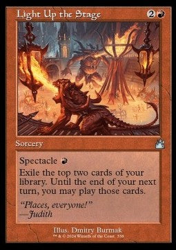 Light Up the Stage⁣ - Ravnica Remastered: Extras⁣ (Uncommon)⁣ [338]