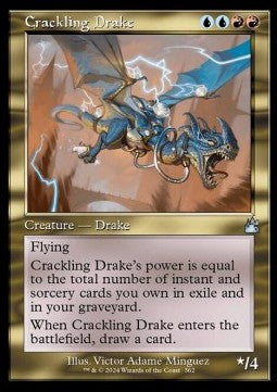 Crackling Drake⁣ - Ravnica Remastered: Extras⁣ (Uncommon)⁣ [362]