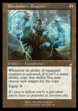 Illusionist's Bracers⁣ - Ravnica Remastered: Extras⁣ (Rare)⁣ [392]