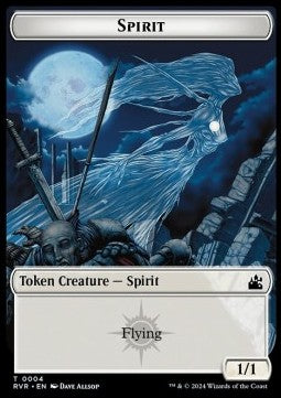Spirit Token (White 1/1)⁣ - Ravnica Remastered: Tokens⁣ (Token)⁣ [T04]