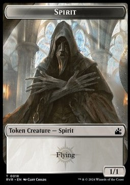 Spirit Token (White and Black 1/1)⁣ - Ravnica Remastered: Tokens⁣ (Token)⁣ [T18]