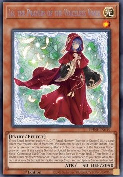 Lo, the Prayers of the Voiceless Voice (V.1 - Secret Rare)⁣ - Phantom Nightmare⁣ (Secret Rare)⁣ [019]