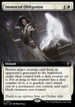 Immortal Obligation - Commander: Murders at Karlov Manor: Extras (Rare) [XMKC-321]