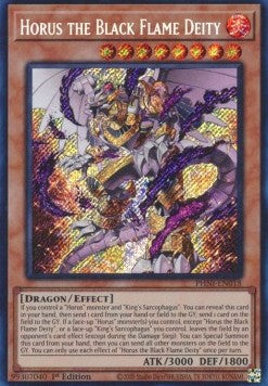 Horus the Black Flame Deity (V.1 - Secret Rare)⁣ - Phantom Nightmare⁣ (Secret Rare)⁣ [018]