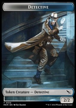 Detective Token (White and Blue 2/2)⁣ - Murders at Karlov Manor: Tokens⁣ (Token)⁣ [T10]