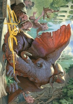 Art Series: Loxodon Eavesdropper (V.2)⁣ - Murders at Karlov Manor: Extras⁣ (Tip Card)⁣ [A15]