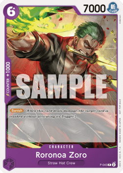 Roronoa Zoro (P-045) (V.1) - Promos (Promo) [P-P-045]