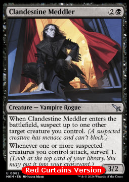 Clandestine Meddler (V.1)⁣ - Murders at Karlov Manor⁣ (Uncommon)⁣ [82]