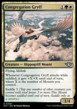 Congregation Gryff⁣ - Outlaws of Thunder Junction⁣ (Uncommon)⁣ [200]