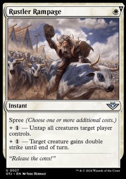 Rustler Rampage⁣ - Outlaws of Thunder Junction⁣ (Uncommon)⁣ [27]