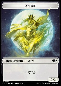 Spirit Token (White 2/2)⁣ - Outlaws of Thunder Junction: Tokens⁣ (Token)⁣ [T05]
