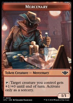 Mercenary Token (Red 1/1)⁣ - Outlaws of Thunder Junction: Tokens⁣ (Token)⁣ [T10]