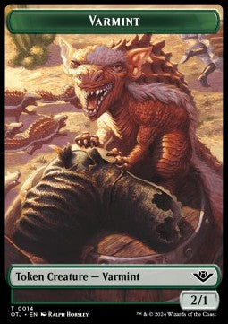 Varmint Token (Green 2/1)⁣ - Outlaws of Thunder Junction: Tokens⁣ (Token)⁣ [T14]