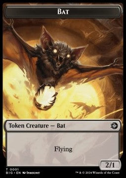 Bat Token (Black 2/1)⁣ - Outlaws of Thunder Junction: Tokens⁣ (Token)⁣ [BS T01]