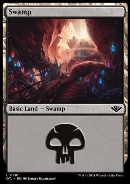 Swamp (V.1)⁣ - Outlaws of Thunder Junction: Extras⁣ (Land)⁣ [281]