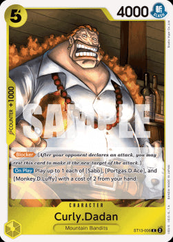 Curly.Dadan (ST13-006) (V.1) - Ultra Deck: The Three Brothers (Common) [ST-13-006]