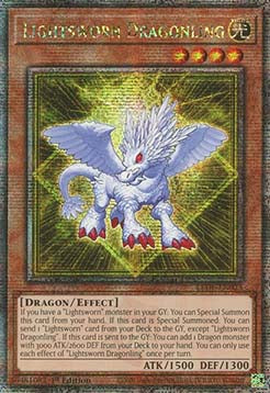 Lightsworn Dragonling (V.2 - Quarter Century Secret Rare)⁣ - Legacy of Destruction⁣ (Quarter Century Secret Rare)⁣ [023]