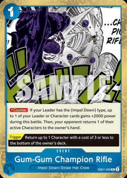 Gum-Gum Champion Rifle (EB01-028)⁣ - Memorial Collection⁣ (Rare)⁣ [028]