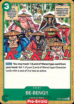 BE-BENG!! (OP01-059) - Romance Dawn (Pre-Errata) (Common) [OP01E-059]