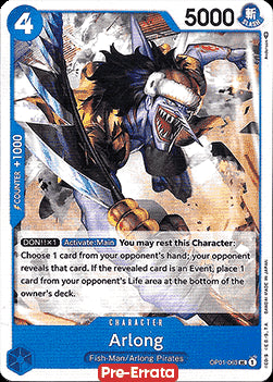 Arlong (OP01-063) - Romance Dawn (Pre-Errata) (Uncommon) [OP01E-063]