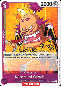 Kurozumi Orochi (OP01-098) - Romance Dawn (Pre-Errata) (Uncommon) [OP01E-098]
