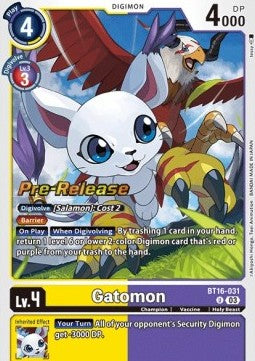 Gatomon (BT16-031)⁣ - Promos: Beginning Observer⁣ (Uncommon)⁣ [BT16-031]
