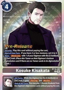 Kosuke Kisakata (BT16-087)⁣ - Promos: Beginning Observer⁣ (Rare)⁣ [BT16-087]
