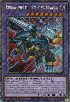Rindbrumm the Striking Dragon (V.4 - Platinum Secret Rare)⁣ - 25th Anniversary Rarity Collection II⁣ (Platinum Secret Rare)⁣ [025]