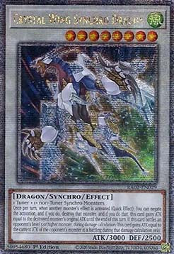 Crystal Wing Synchro Dragon (V.4 - Platinum Secret Rare)⁣ - 25th Anniversary Rarity Collection II⁣ (Platinum Secret Rare)⁣ [029]