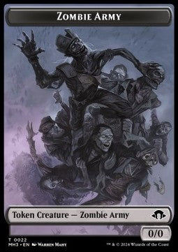 Zombie Army Token (Black 0/0)⁣ - Modern Horizons 3: Tokens⁣ (Token)⁣ [T22]