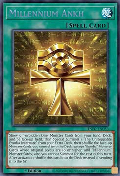 Millennium Ankh (V.1 - Secret Rare)⁣ - The Infinite Forbidden⁣ (Secret Rare)⁣ [053]