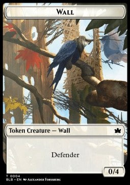 Wall Token (White 0/4)⁣ - Bloomburrow: Tokens⁣ (Token)⁣ [T04]