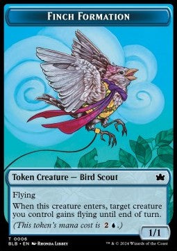 Finch Formation Token (Blue 1/1)⁣ - Bloomburrow: Tokens⁣ (Token)⁣ [T06]