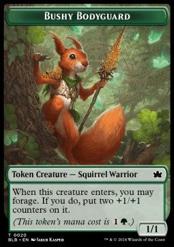 Bushy Bodyguard Token (Green 1/1)⁣ - Bloomburrow: Tokens⁣ (Token)⁣ [T20]