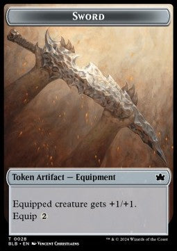 Sword Token⁣ - Bloomburrow: Tokens⁣ (Token)⁣ [T28]