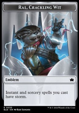 Ral, Crackling Wit Emblem⁣ - Bloomburrow: Tokens⁣ (Token)⁣ [T30]