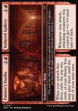 Painter's Studio // Defaced Gallery⁣ - Duskmourn: House of Horror⁣ (Uncommon)⁣ [147]