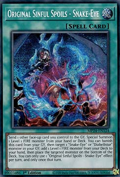 Original Sinful Spoils - Snake-Eye⁣ - 25th Anniversary Tin: Dueling Mirrors⁣ (Secret Rare)⁣ [124]
