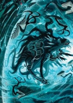 Art Series: Overlord of the Floodpits (V.1)⁣ - Duskmourn: House of Horror: Extras⁣ (Tip Card)⁣ [A04]