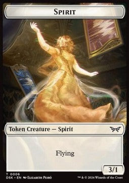 Spirit Token (White 3/1)⁣ - Duskmourn: House of Horror: Tokens⁣ (Token)⁣ [T06]